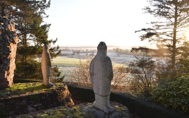 Lever de soleil sur les marais blancs au Plessis-Lastelle